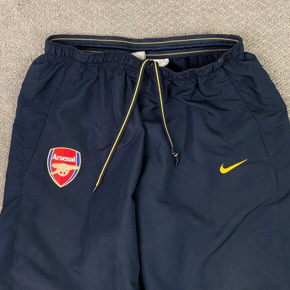 Vintage Y2K Nike Arsenal FC Pants Men's Large Blue Training Track Woven Football - Picture 2 of 13